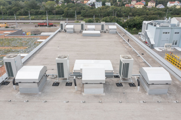 Fonctionnement du système de climatisation d'un bâtiment central